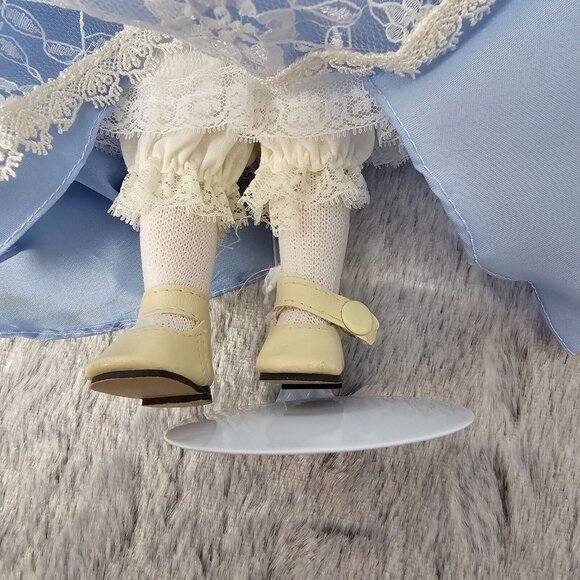 Vintage Bradley Dolls Original Collectible Victorian Birthstone Doll Blue Dress - Picture 6 of 12